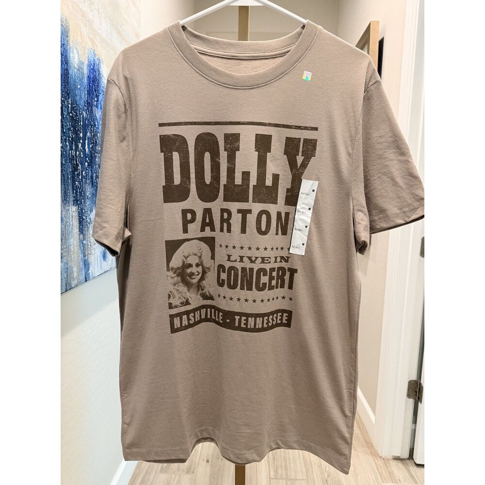 NWT Goodfellow Dolly Parton Graphic T Shirt M Nashville Country Concert Gray